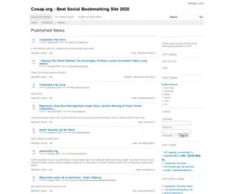 Cosap.org(Daily Updated Bookmarking Directory Website Business Listing) Screenshot