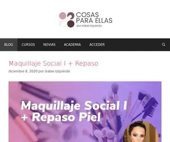 Cosasparaellas.com(Por Isabel Izquierdo) Screenshot