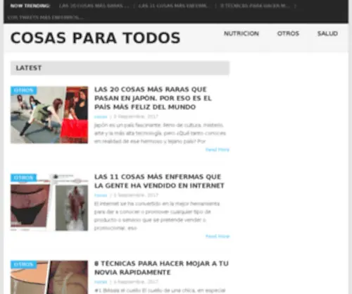 Cosasparatodos.com(Cosasparatodos) Screenshot