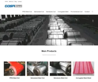 Cosasteel.com(China Steel Coil Manufacturer) Screenshot