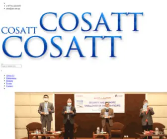 Cosatt.org(Consortium of South Asian Think Tanks) Screenshot