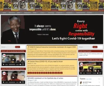 Cosatu.org.za(Congress of South African Trade Unions) Screenshot