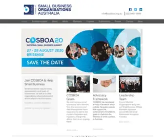 Cosboa.org.au(Small Business Advocacy) Screenshot