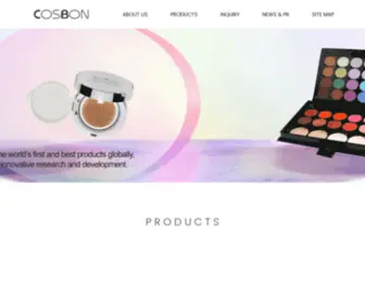 Cosbon.com(Manufacturer and Seller dedicated to Cosmetics and Beauty products) Screenshot