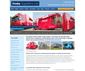 Cosbysuppliers.co.uk(Bespoke commercial vehicle and trailer bodywork) Screenshot