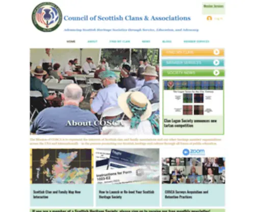 Cosca.scot(Council of Scottish Clans & Associations) Screenshot