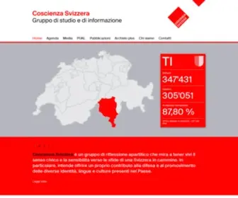 Coscienzasvizzera.ch(Coscienzasvizzera) Screenshot