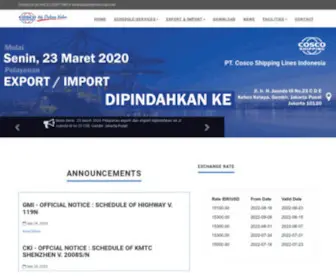 Coscoshipping.id(Cosco Shipping Lines Indonesia) Screenshot