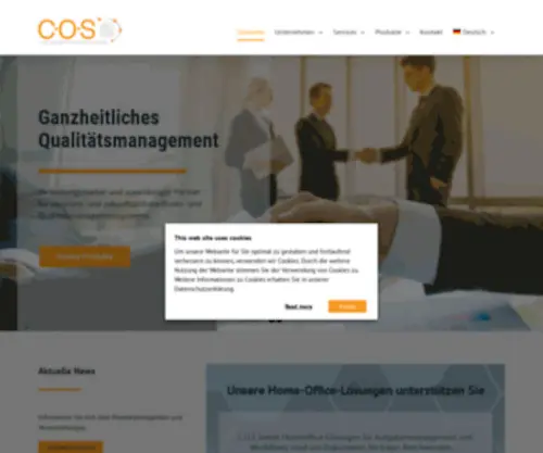 Cos.de(C.O.S Collaboration Online Systems) Screenshot