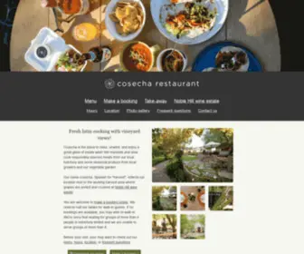 Cosecharestaurant.com(Cosecha Restaurant fresh latin cooking with vineyard views) Screenshot