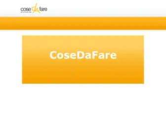 Cosedafare.net(Cosedafare) Screenshot