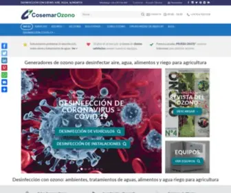 Cosemarozono.com(Generadores de ozono para desinfectar aire agua y alimentos) Screenshot