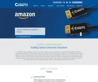 Cosemi.com(Fiber optics) Screenshot