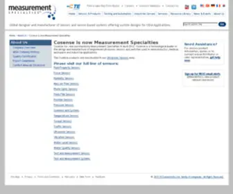 Cosense.com(Cosense Is A Manufacturer Of Ultrasonic Liquid Level Sensors) Screenshot
