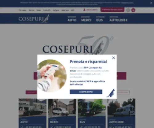 Cosepuri.it(Noleggio Auto e Bus Con Conducente) Screenshot