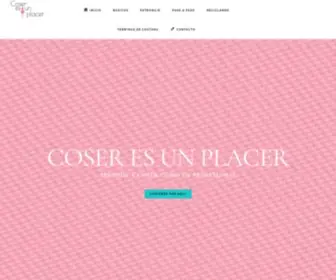 Coseresunplacer.com(Coser es un placer) Screenshot