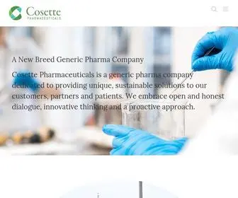 Cosettepharma.com(Cosette Pharma) Screenshot