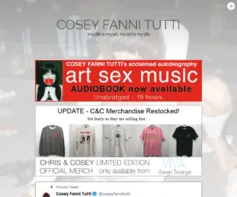 Coseyfannitutti.com(The Official Web Site of Cosey Fanni Tutti) Screenshot