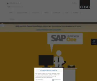 Cosib.de(Ihr SAP Business One Partner in Mönchengladbach) Screenshot