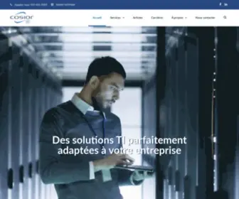 Cosior.com(Solutions en technologie de l'information) Screenshot