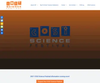 Cosiscifest.org(2021 COSI Science Festival) Screenshot