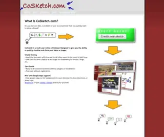 Cosketch.com(Online Whiteboard Collaboration) Screenshot