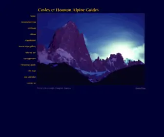 Cosleyhouston.com(Cosley & Houston Alpine Guides) Screenshot