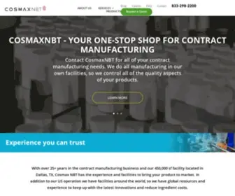 Cosmaxnbtusa.com(Cosmax NBT) Screenshot