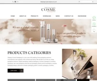 Cosme-Packagings.com(Zhejiang Cosme Industry Co) Screenshot