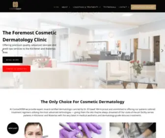 Cosmederm.ca(Cosmederm Dermatology) Screenshot