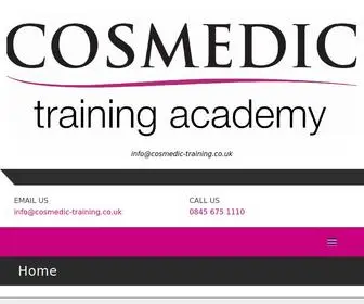 Cosmedic-Training.co.uk(Cosmedic Training Academy) Screenshot