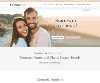 Cosmedismile.com.au(Porcelain Veneers Dental Crows & Invisalign) Screenshot