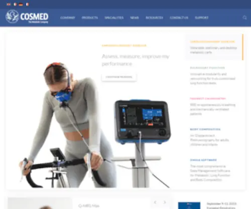 Cosmed.it(The Metabolic Company) Screenshot