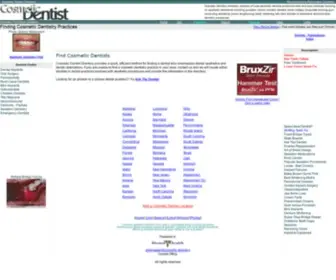 Cosmetic--Dentist.com(Cosmetic Dentist Directory Find Practices Dentists involved with Aesthetic Dentistry) Screenshot