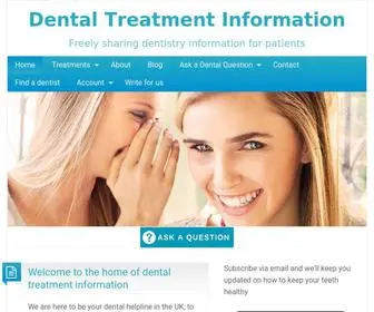 Cosmetic-Dental-Treatments.info(Your Dental Helpline of Treatment Advice & Information) Screenshot