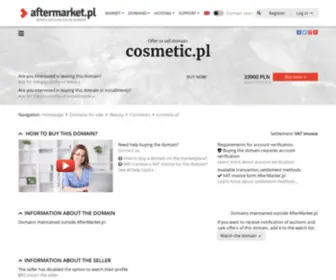 Cosmetic.pl(Portal kosmetyczny dla kosmetyczek kosmetyki profesjonalne sklep kosmetyczny) Screenshot