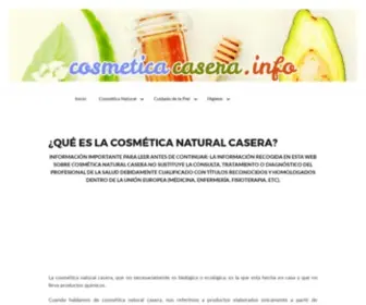 Cosmeticacasera.info(Cosmética Natural) Screenshot