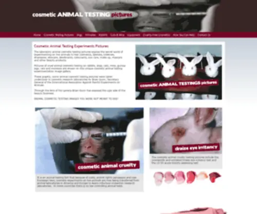Cosmeticanimaltestingpictures.com(Cosmetic Animal Testing Pictures) Screenshot