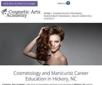 Cosmeticartsacademync.com(Cosmetic Arts School) Screenshot