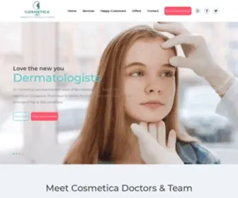 Cosmeticaskin.com(Get Laser Skin and Hair treatment by Best Dermatologists in Jaipur at Cosmetica Skin) Screenshot