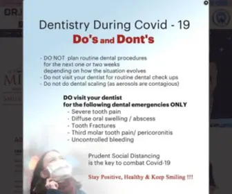 CosmetiCDentistindia.com(Cosmetic Dentistry) Screenshot