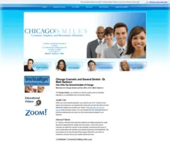 CosmetiCDentistryofchicago.com(Chicago cosmetic dentist Dr. Mark Santucci) Screenshot