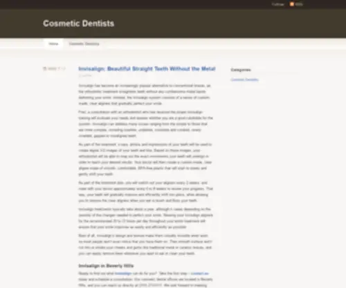 CosmetiCDentistsblog.com(Cosmetic Dentists) Screenshot