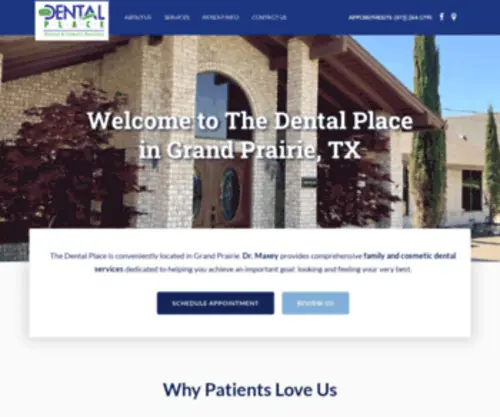 CosmetiCDentistsgrandprairie.com(Top Grand Prairie Dentist) Screenshot