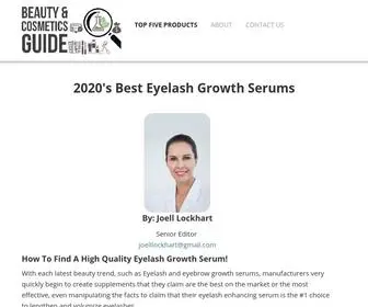 Cosmetichelp.org(Top 5 Eyelash Growth Serums. Finding the Best Eyelash Growth Serum) Screenshot