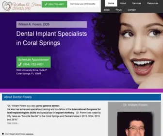 Cosmeticimplantdds.com(Coral Springs Dentist) Screenshot