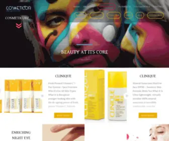 Cosmeticore.com(BEAUTY AT ITS CORE) Screenshot