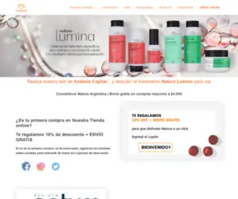 Cosmeticosnatura.com.ar(Natura Cosméticos Argentina) Screenshot