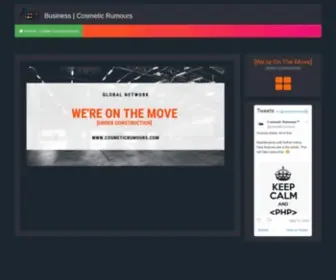 Cosmeticrumours.com(Cosmetic Rumours) Screenshot