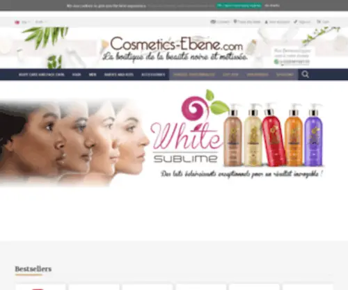 Cosmetics-Ebene.com(Produits Cosmétiques Naturels respectant les peaux noires) Screenshot